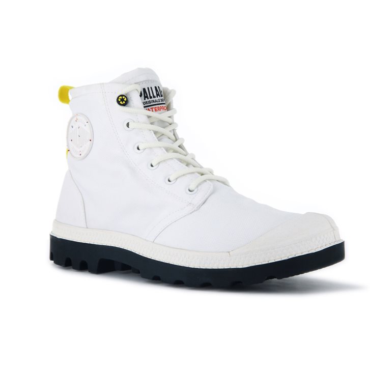 Dámské Boty Palladium Pampa Recycle Nepromokavé+ 2 Bílé | CZ UPF-71R